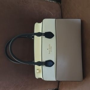 Kate Spade Satchel....taupe and off white
